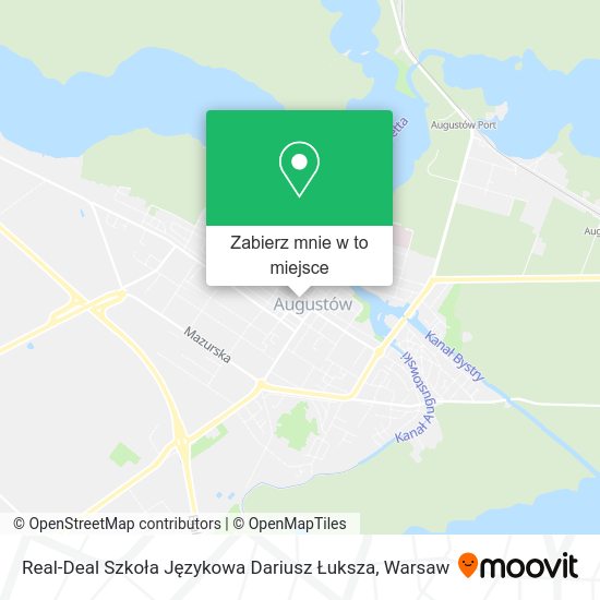 Mapa Real-Deal Szkoła Językowa Dariusz Łuksza