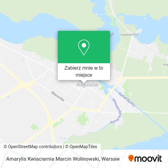 Mapa Amarylis Kwiaciarnia Marcin Wolinowski