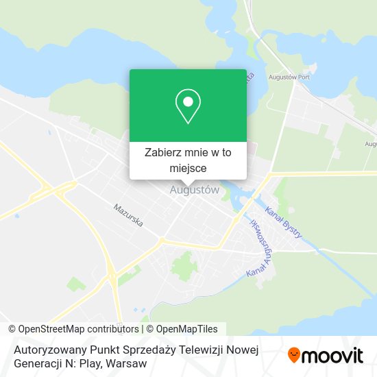 Mapa Autoryzowany Punkt Sprzedaży Telewizji Nowej Generacji N: Play