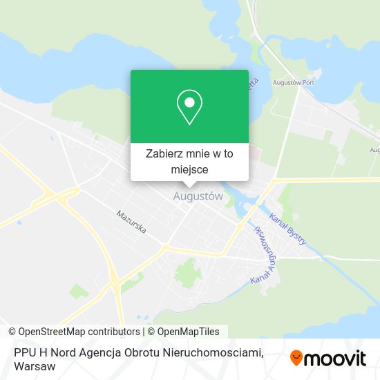 Mapa PPU H Nord Agencja Obrotu Nieruchomosciami