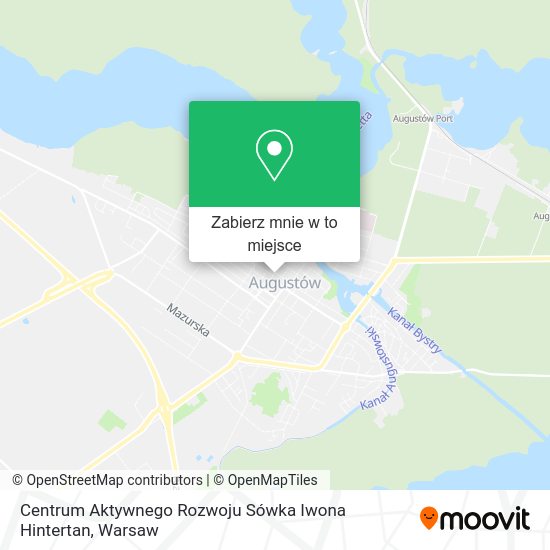 Mapa Centrum Aktywnego Rozwoju Sówka Iwona Hintertan