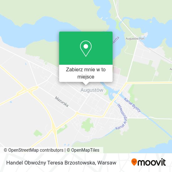 Mapa Handel Obwoźny Teresa Brzostowska