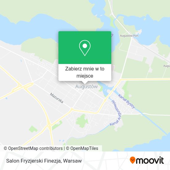 Mapa Salon Fryzjerski Finezja