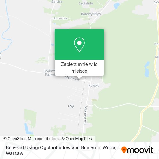 Mapa Ben-Bud Usługi Ogólnobudowlane Beniamin Werra