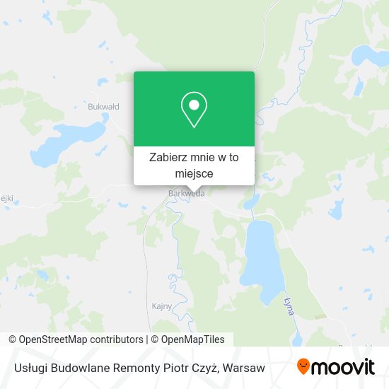 Mapa Usługi Budowlane Remonty Piotr Czyż