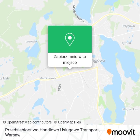 Mapa Przedsiebiorstwo Handlowo Uslugowe Transport