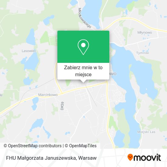 Mapa FHU Małgorzata Januszewska