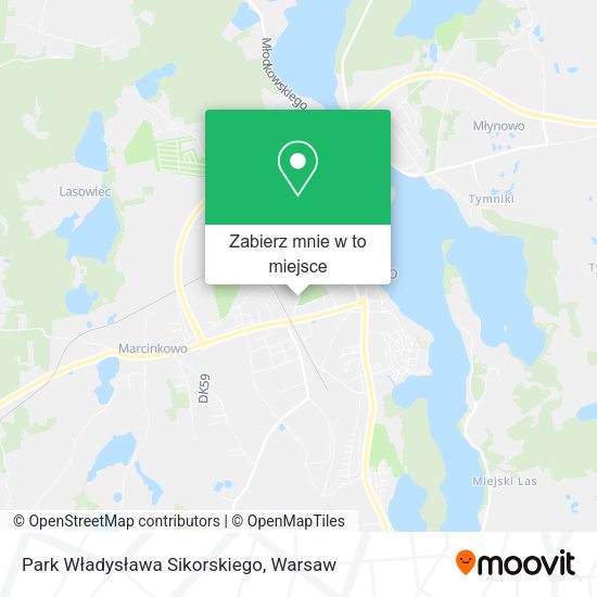 Mapa Park Władysława Sikorskiego