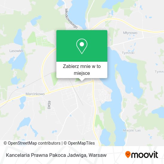 Mapa Kancelaria Prawna Pakoca Jadwiga