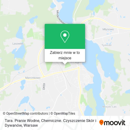 Mapa Tara. Pranie Wodne, Chemiczne. Czyszczenie Skór i Dywanów