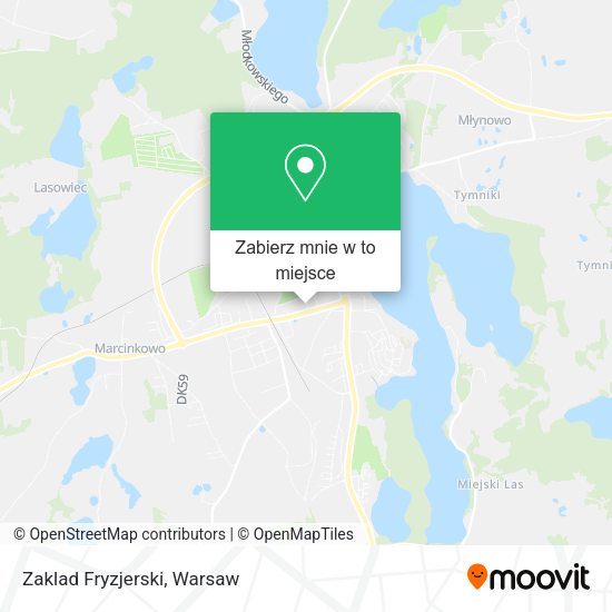 Mapa Zaklad Fryzjerski