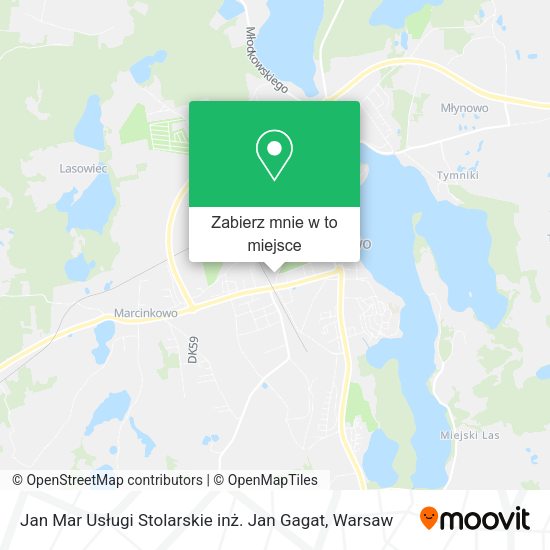 Mapa Jan Mar Usługi Stolarskie inż. Jan Gagat