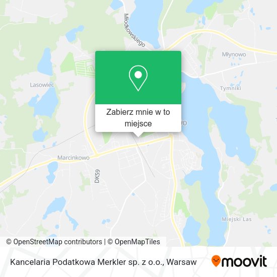 Mapa Kancelaria Podatkowa Merkler sp. z o.o.