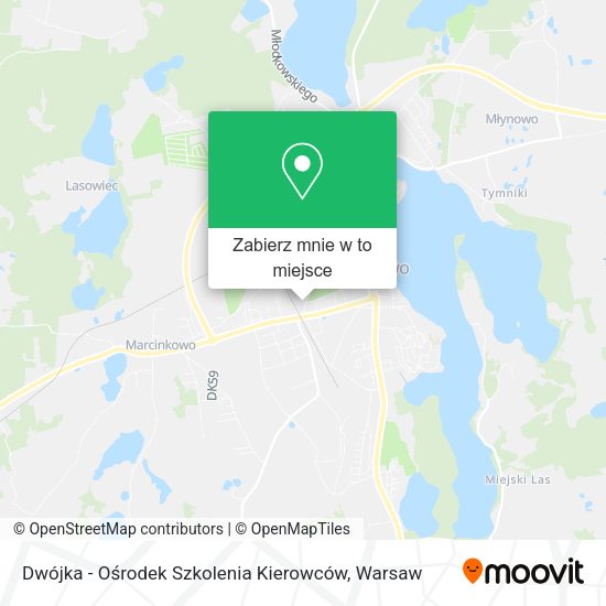 Mapa Dwójka - Ośrodek Szkolenia Kierowców