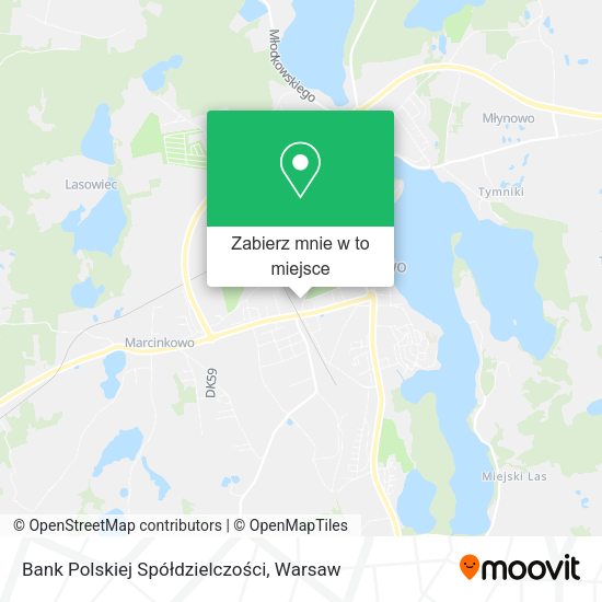 Mapa Bank Polskiej Spółdzielczości