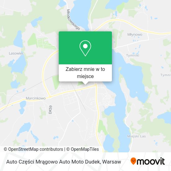 Mapa Auto Części Mrągowo Auto Moto Dudek