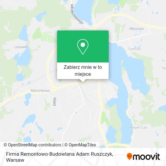 Mapa Firma Remontowo-Budowlana Adam Ruszczyk