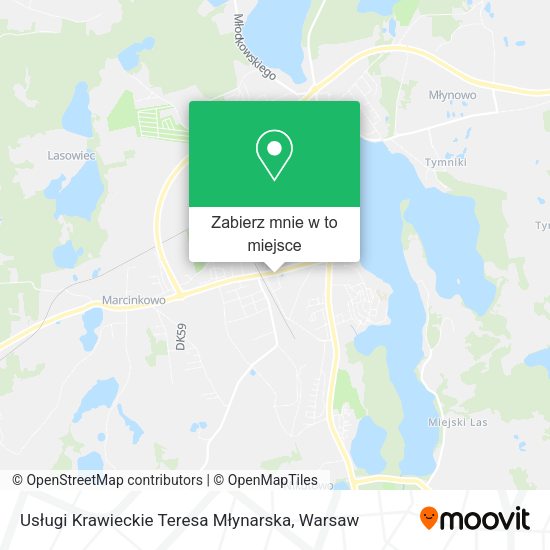 Mapa Usługi Krawieckie Teresa Młynarska