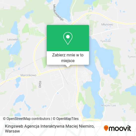 Mapa Kingsweb Agencja Interaktywna Maciej Niemiro