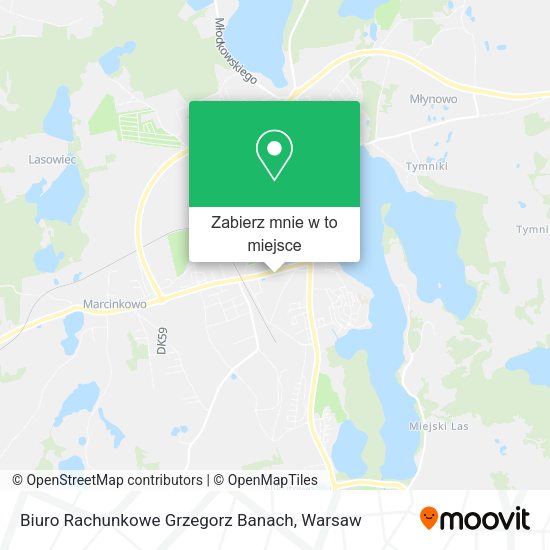 Mapa Biuro Rachunkowe Grzegorz Banach