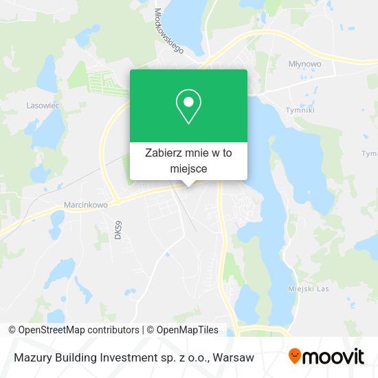 Mapa Mazury Building Investment sp. z o.o.