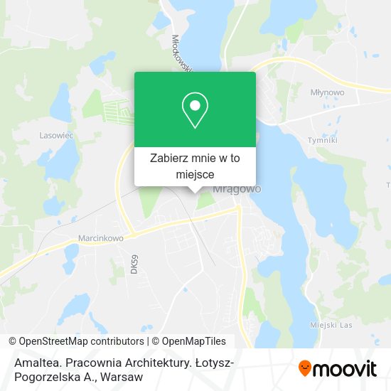 Mapa Amaltea. Pracownia Architektury. Łotysz-Pogorzelska A.