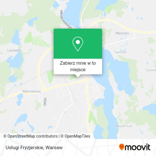 Mapa Usługi Fryzjerskie