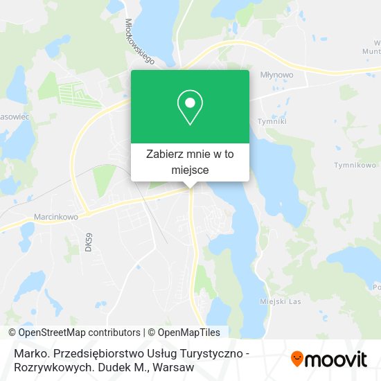 Mapa Marko. Przedsiębiorstwo Usług Turystyczno - Rozrywkowych. Dudek M.