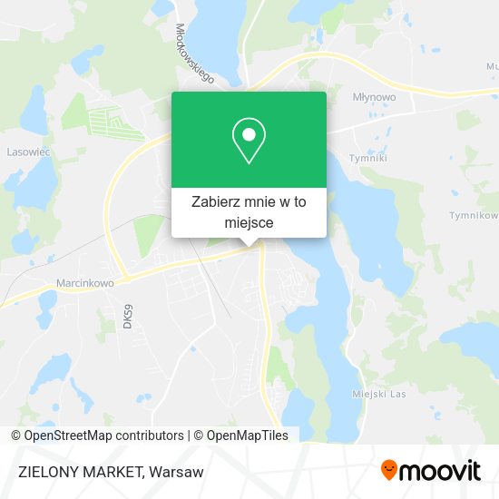 Mapa ZIELONY MARKET