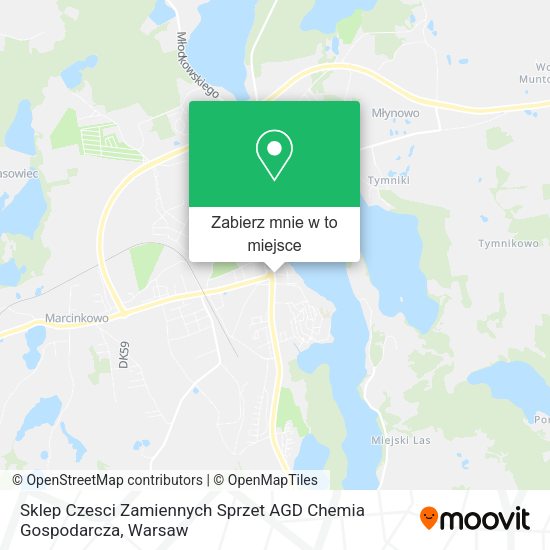 Mapa Sklep Czesci Zamiennych Sprzet AGD Chemia Gospodarcza