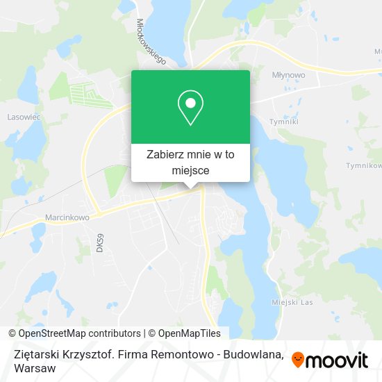 Mapa Ziętarski Krzysztof. Firma Remontowo - Budowlana