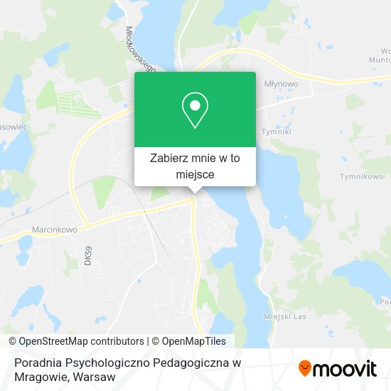 Mapa Poradnia Psychologiczno Pedagogiczna w Mragowie