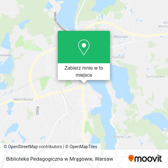 Mapa Biblioteka Pedagogiczna w Mrągowie