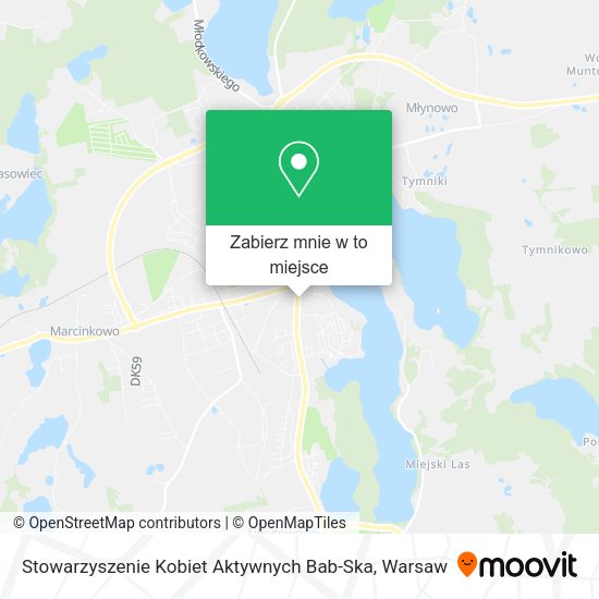 Mapa Stowarzyszenie Kobiet Aktywnych Bab-Ska