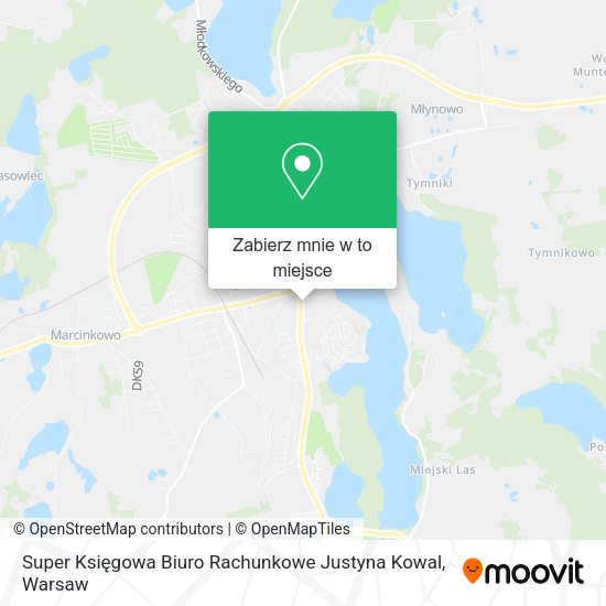 Mapa Super Księgowa Biuro Rachunkowe Justyna Kowal