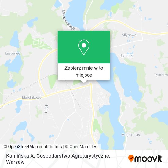 Mapa Kamińska A. Gospodarstwo Agroturystyczne