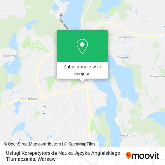 Mapa Usługi Korepetytorskie Nauka Języka Angielskiego Tłumaczenia