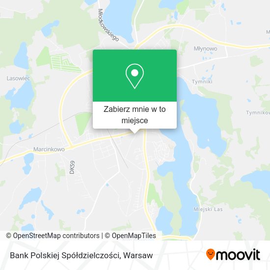 Mapa Bank Polskiej Spółdzielczości