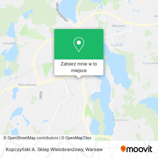 Mapa Kopczyński A. Sklep Wielobranżowy