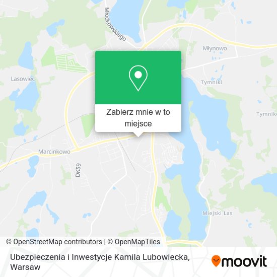 Mapa Ubezpieczenia i Inwestycje Kamila Lubowiecka