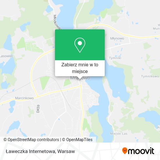 Mapa Ławeczka Internetowa