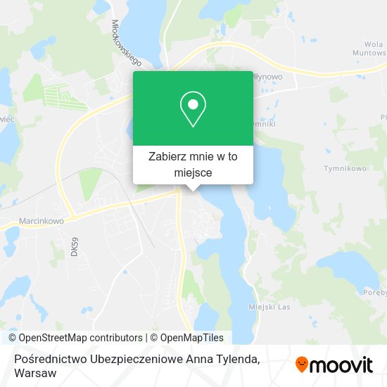 Mapa Pośrednictwo Ubezpieczeniowe Anna Tylenda