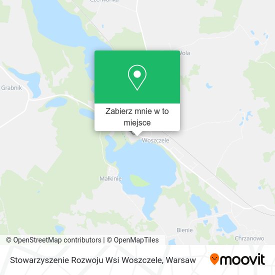 Mapa Stowarzyszenie Rozwoju Wsi Woszczele