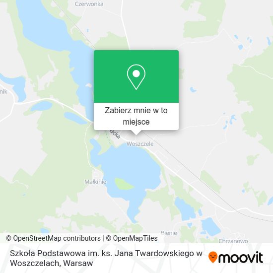 Mapa Szkoła Podstawowa im. ks. Jana Twardowskiego w Woszczelach