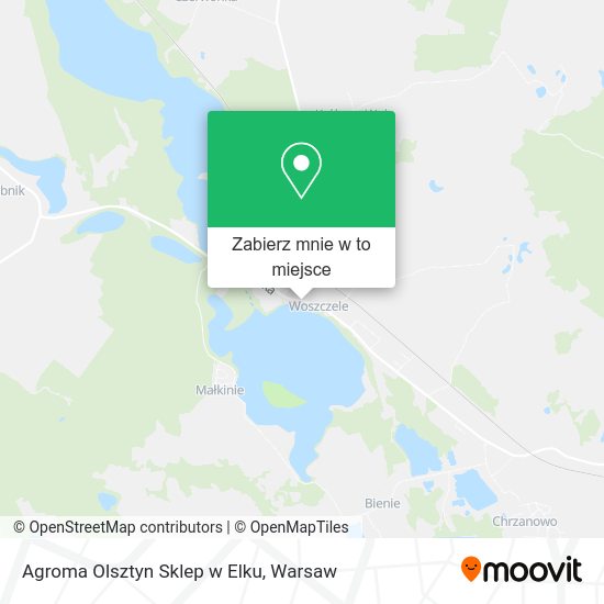 Mapa Agroma Olsztyn Sklep w Elku