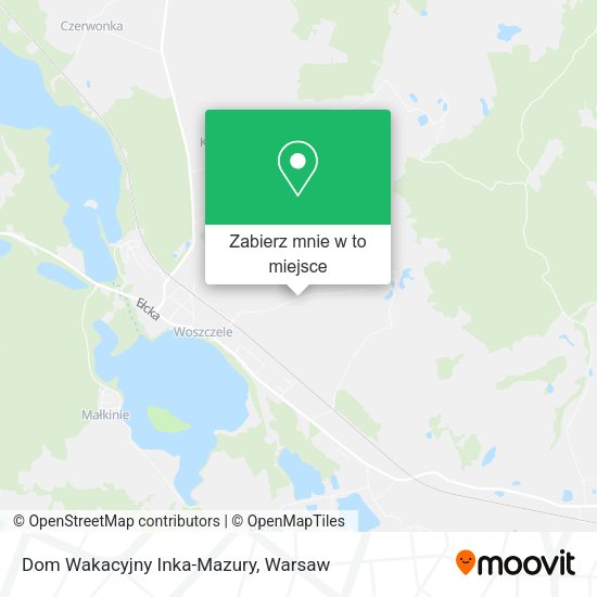 Mapa Dom Wakacyjny Inka-Mazury