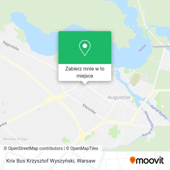 Mapa Krix Bus Krzysztof Wyszyński