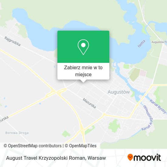 Mapa August Travel Krzyzopolski Roman