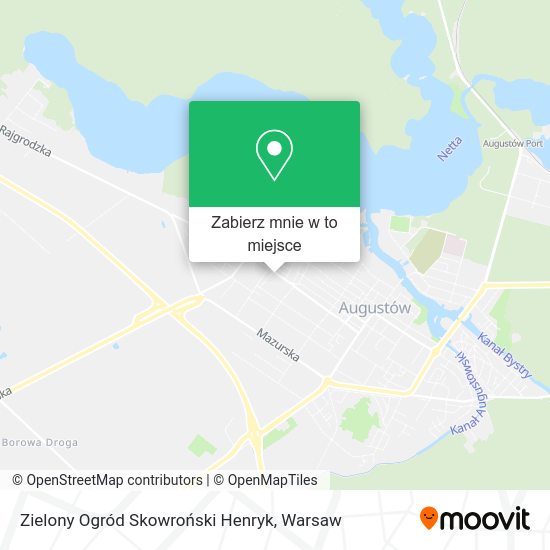 Mapa Zielony Ogród Skowroński Henryk