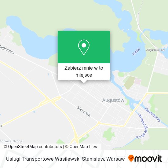 Mapa Uslugi Transportowe Wasilewski Stanislaw